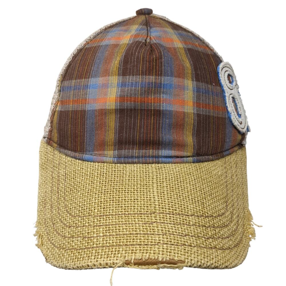 87 Snapback Mesh Back Trucker Hat Multicolor One Size Plaid Aeropostale